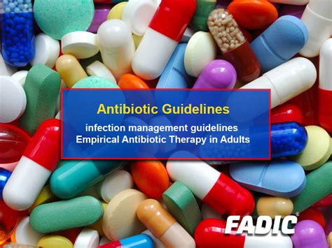Antibiotic Guidelines Antimicrobial Prescribing Guidance Fadic