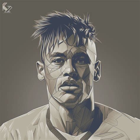 Neymar Jr On Behance Neymar Jr Neymar Football Illustration