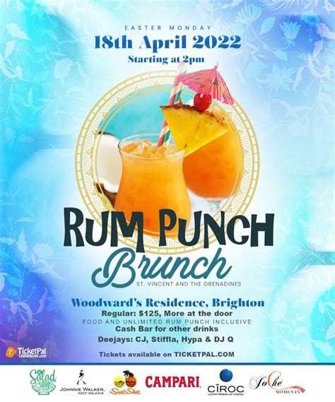 Ticketpal Caribbean Inc Rum Punch Brunch Svg