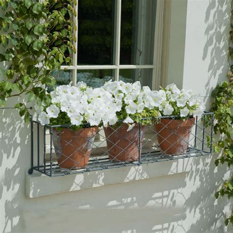 Secure Wrought Iron Window Box To House Aesthetic Appeal Of Wrought