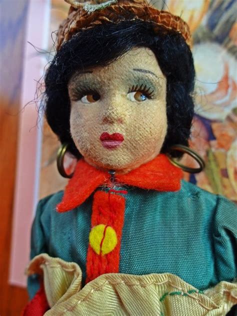 Vintage Doll Vintage Magis Roma Romagna Felt Face Side Etsy Vintage