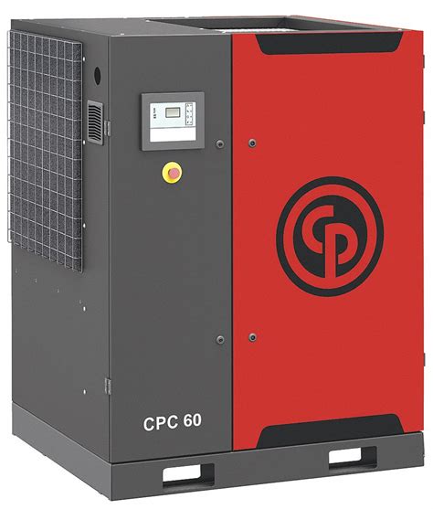 Chicago Pneumatic Rotary Screw Air Compressor Tankless 60 Hp 214 Cfm