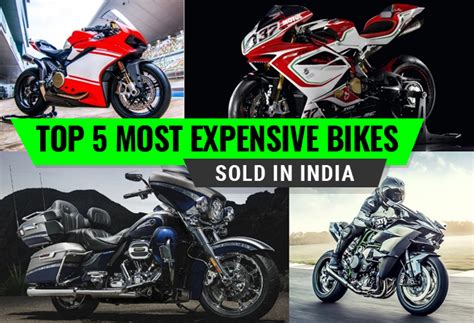 Click on the below images to see the details of each model. Top 5 most expensive bikes sold in India; Rs 1.2 crore ...