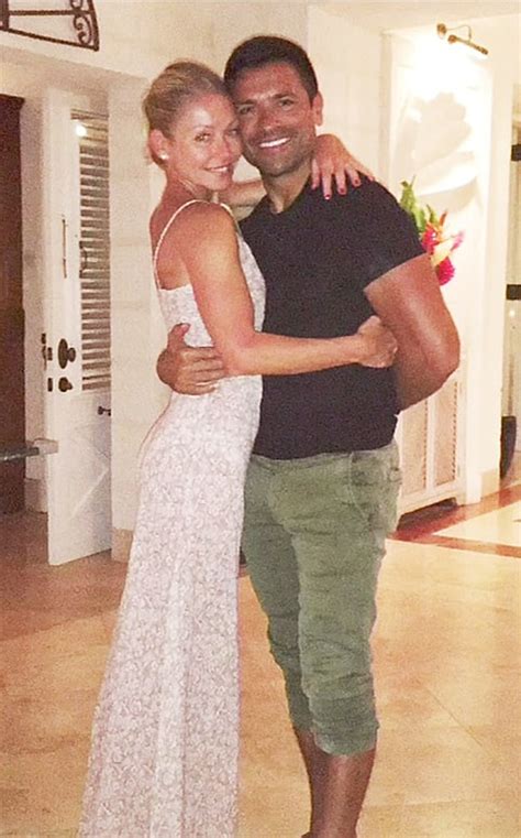Kelly Ripa Wears Wedding Dress On Vacation With Mark Consuelos Us Weekly