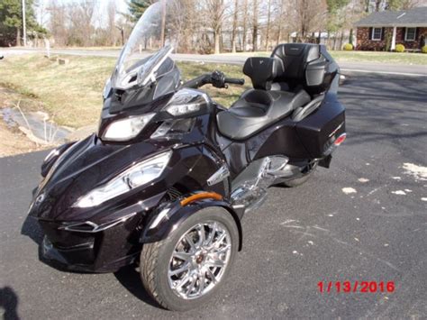 In perfect conditions, newer tires, recent oil change, newer brakes, new led headlights, luggage rack, new usb charger and voltmeter, enhanced rear lights make: 2014 Can-Am Spyder RT Limited, 1330cc, 6-Speed