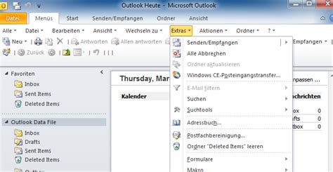 How to log in to my outlook 365/office 365 account? Wo befindet sich das Menü "Extras" in Outlook 2010 und 2013
