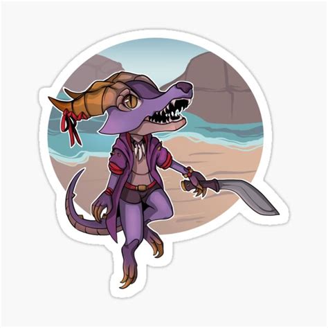 Kobold Rogue At The Beach Sticker For Sale By Tea Newton Redbubble