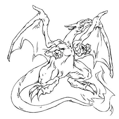 Pokemon Coloring Pages Mega Charizard X At Getcolorings Free