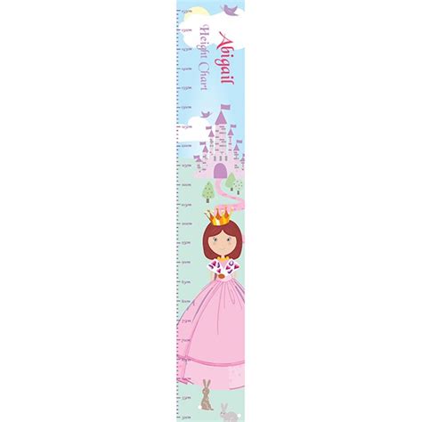 Personalised Fairy Tale Princess Height Chart Uk