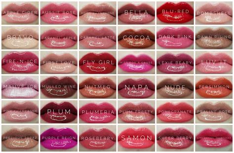 Close Up Photos Of The Entire Lineup Of Current LipSense Colors These