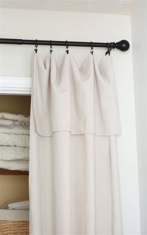 Closet Door Alternative Easy Drop Cloth Curtains Sincerely Marie Designs