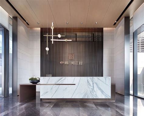 Marble Stone Hotel Reception Desk Counter Hotel Interior Design