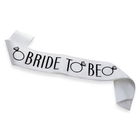 Banda Bride To Be Color Blanco Con Anillo - $ 115.00 en Mercado Libre