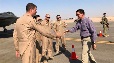 Esper Visits Iraq As Us Troops Withdraw From Syria