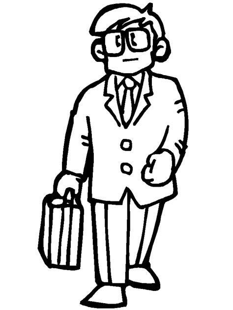 Person Outline Coloring Page - Cliparts.co