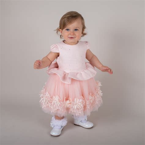 Baby Girls Tulle Dress By Caramelo Kids Ivory Or Pink Wonderland