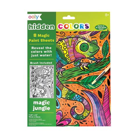 Hidden Colors Magic Paint Sheets Magic Jungle Olly Olly
