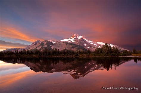 High Cascade Sunrise Mt Jefferson Oregon By Robert Crum
