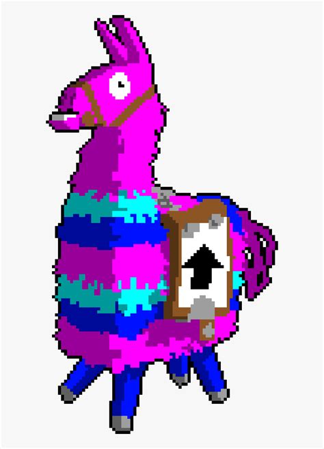 This cute supply llama is a loot cache in fortnite's battle royale. Fortnite Llama Clipart Black And White, HD Png Download - kindpng