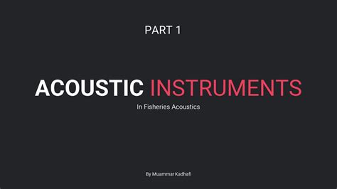 Instrumen Akustik Part 1 Youtube