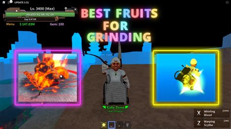 The Best 2 Fruits For Grinding Levels In Roblox King Legacy Update 3