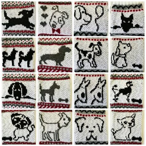 Intarsia Knitting Charts Knitted Mittens Pattern Colorwork Knitting