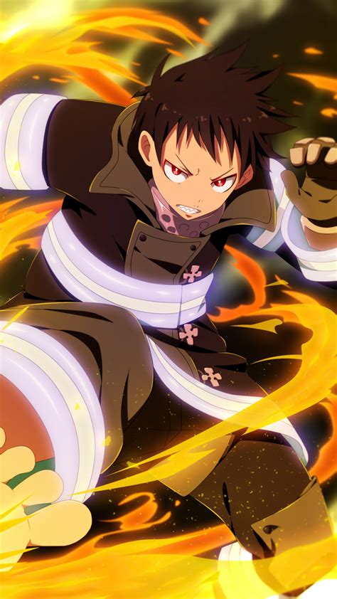 Shinra Kusakabe Fire Force Anime Enen No Shouboutai Hd Phone