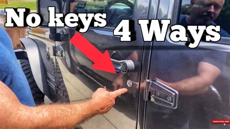 You can try to thread the hanger down into your door frame between the window and the rubber seal at the base of it. UNLOCK YOUR CAR DOOR IN 20 SECONDS WITHOUT THE KEYS! - YouTube