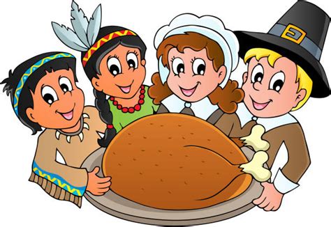 Best Thanksgiving Pilgrims Illustrations Royalty Free Vector Graphics