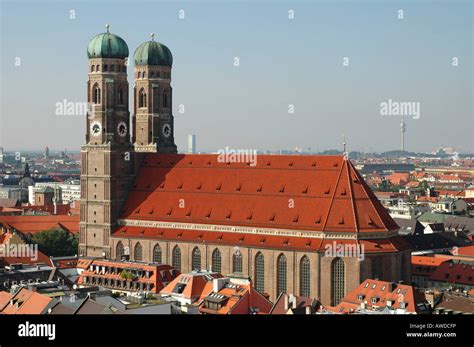 View On The Frauenkirche Church Of Our Lady Munich Bavaria Germany