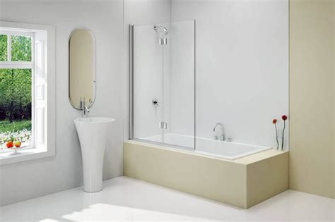The screens are heavy wooden structures with panels held together by leather thongs run through holes at the edges of the panels. Merlyn MB13 2-Panel Folding Bath Screen - W 1100 x H ...