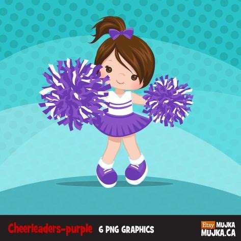 Cheerleader Clipart Purple Cheerleader Clipart Cheerleading