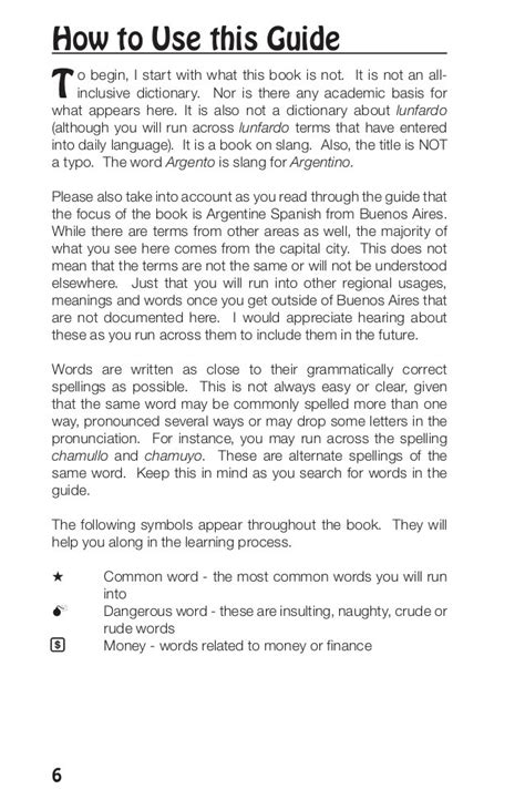 Speaking Argento Argentine Spanish Dictionary Book Preview