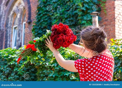 Beautiful Sexy Young Woman Holding Red Rose Stock Images 31 Photos