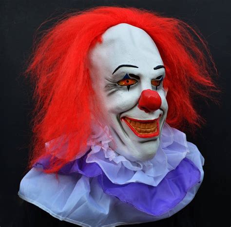 Creepy Evil Scary Halloween Clown Mask Rubber Latex