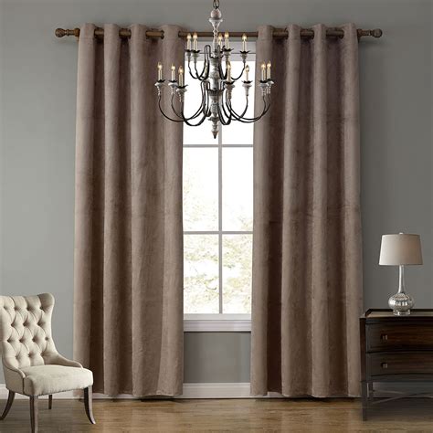 Modern Ready Made Curtain Suede Solid Color Finished Curtain Living
