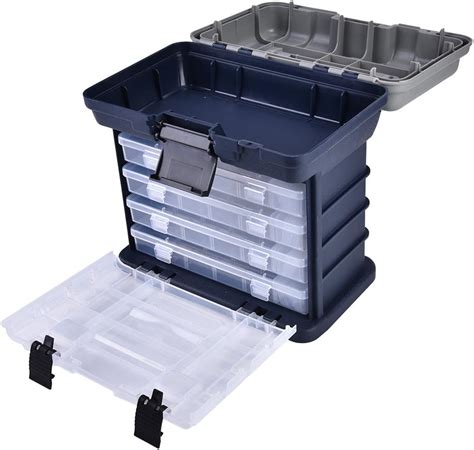 Vgeby Fishing Tackle Container 4 Layers Multifunctional