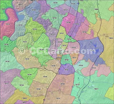 Texas City Zip Code Map United States Map