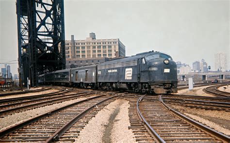 Pc Chicago Illinois 1971 Penn Central Passenger Train No 14 Leaving