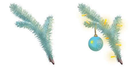 Christmas Cursor With Tree Branch Holidays Cursors Sweezy Cursors