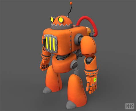 Artstation Orange Robot