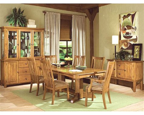 Whether you need dining room chairs or seating that can accommodate up to 30. Intercon Solid Oak Dining Set Highland Park INHP4296SET