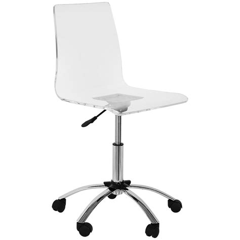 Buy the best and latest clear acrylic desk chair on banggood.com offer the 1 078 руб. Chloe Acrylic Acrylic Desk Chair