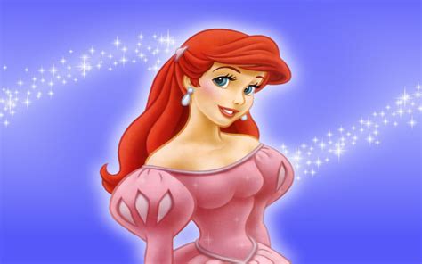 Disney Princess Ariel Pink Dress Wallpaper Images And Photos Finder