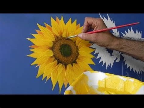 Que color combina con gris en paredes. Como pintar girasoles 2, How to paint sunflower 2 ...