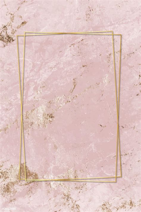 Download this pink rosegold marble border background marble wedding rose gold background image with 3543x4961 for free. Pink and gold marble textured background vector | free image by rawpixel.com / Chim ...