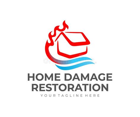 Fire Water Restoration Icon Logo Stock Illustrations 59 Fire Water