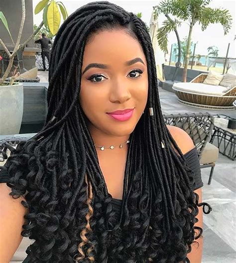 Another benefit that you can get once you install faux locs is that you can create a huge variety of modern hairstyles with their fullness and attractive. 43 Ways to Pull Off Goddess Faux Locs | Faux locs ...