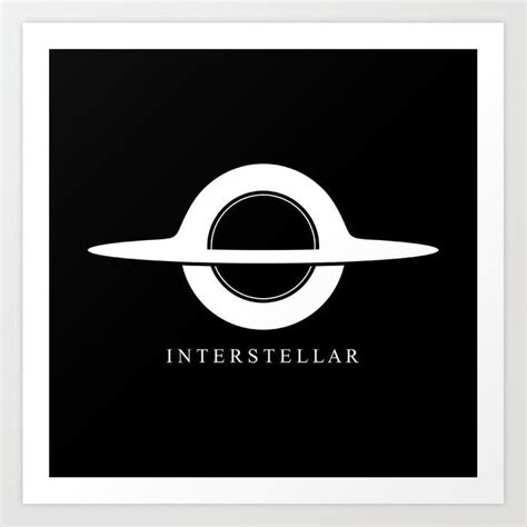 Interstellar Gargantua Minimalist Art Print By Undersom Minimalist