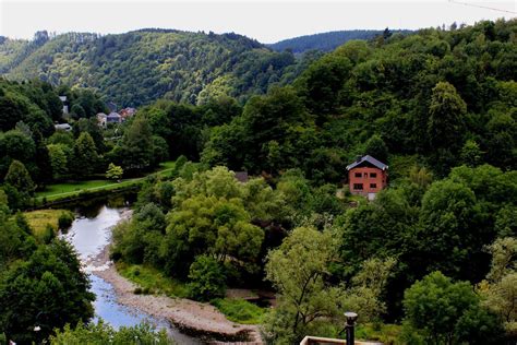 View On La Roche Region Of The Ardennes Mountains Belgium Photo